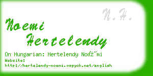 noemi hertelendy business card